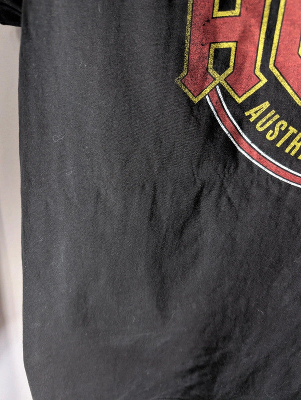 Acdc Black Graphic Band Tee Shirt Size L Goth Grunge