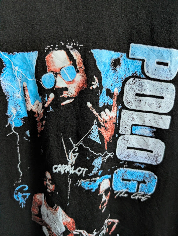 Polo G Black Graphic Band Tee Shirt Size M Rap Hip Hop