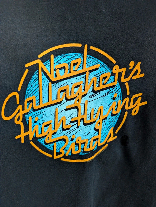 Noel Gallagher High Flying Birds Tee Shirt Size S Black Band Tour