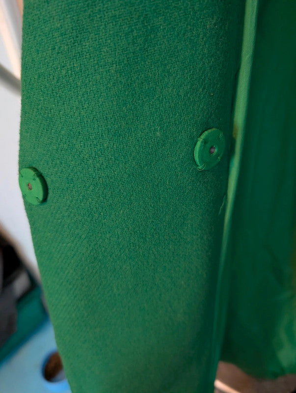 Hm Green Longline Coat Overcoats Size Large Winter