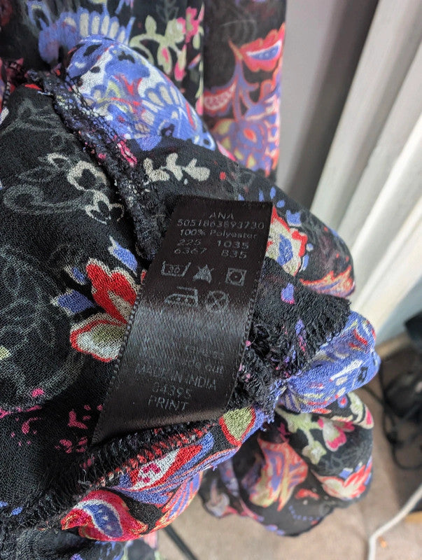 George Boho Paisley Tunic Top Size 20