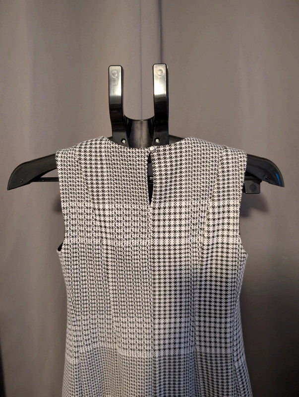 Dorothy Perkins Houndstooth Check Sleeveless Pinafore Mini Dress 6 UK Dark Academia