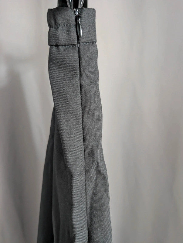 Lapa Black Pleated Midi Skirt Medium UK 10 Gothic Dark Academia A Line