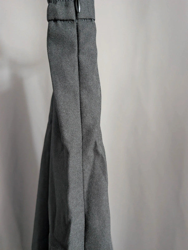 Lapa Black Pleated Midi Skirt Medium UK 10 Gothic Dark Academia A Line