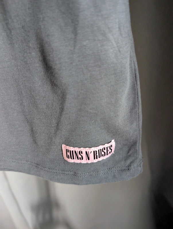 Guns N Roses T Shirt 12 Grey Use Your Illusion Tour 1991 Band Graphic Tee