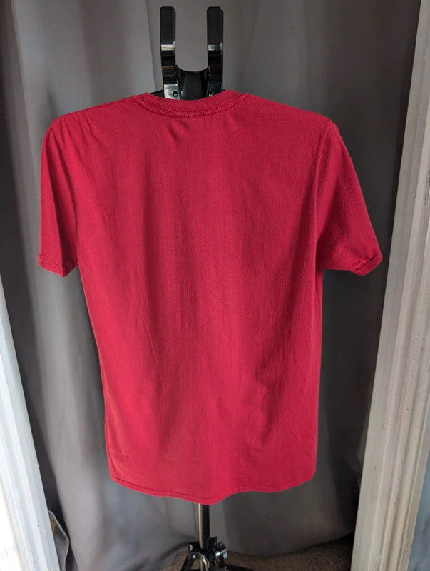 Seether T Shirt L Red Grim Reaper Too Late Im In Hell Graphic Band Tee Top