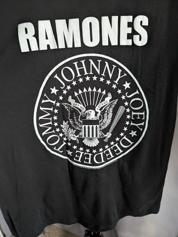 Official Ramones Presidential Seal Punk Rock Band T-Shirt Black Large L 2023