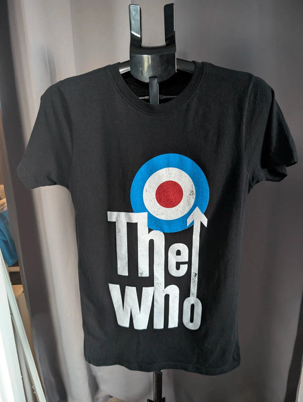 The Who Band T Shirt Size S Black Mod Target Graphic Tee Rock Off