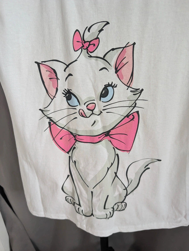 Disney Aristocats Marie Cat Graphic T Shirt White Medium Fruit Of The Loom