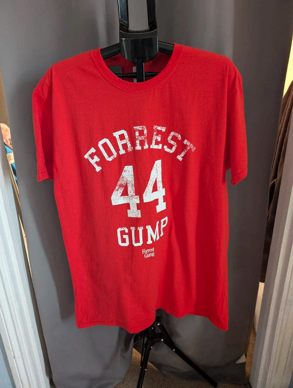 Forrest Gump Movie Promo Graphic T Shirt Red XL Gildan Classic 90s Film