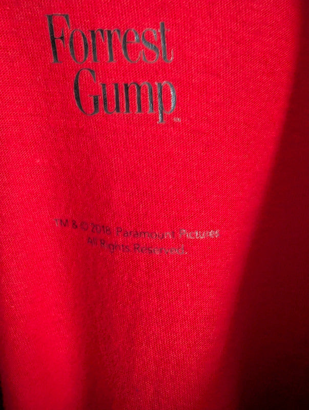 Forrest Gump Movie Promo Graphic T Shirt Red XL Gildan Classic 90s Film