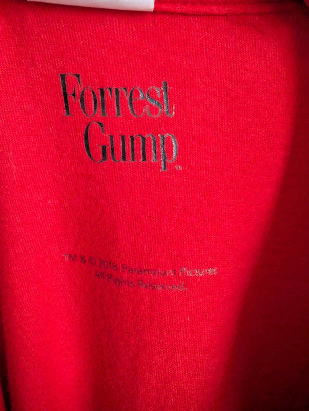Forrest Gump Movie Promo Graphic T Shirt Red XL Gildan Classic 90s Film