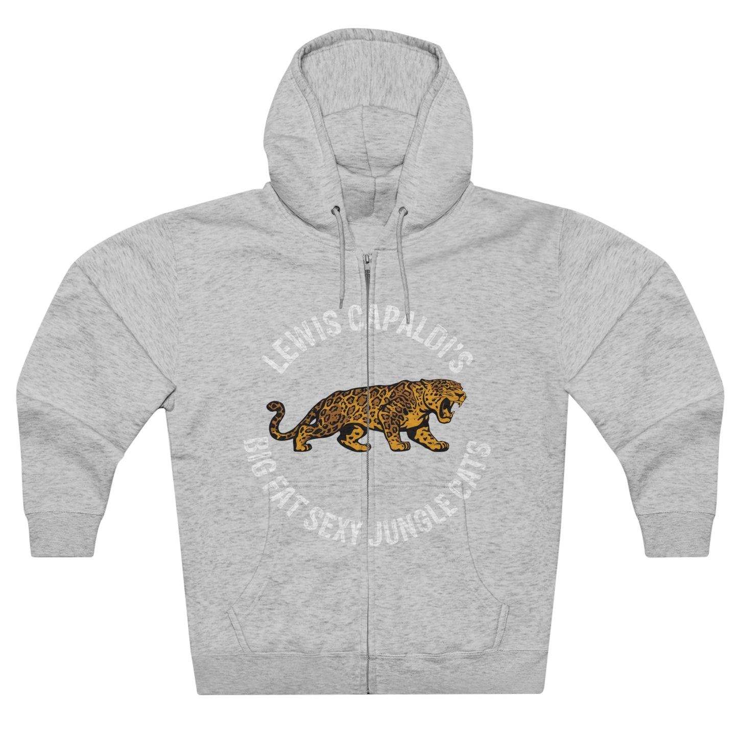 Lewis Capaldi Unisex Zip Hoodie - Big Fat Sexy Jungle Cats