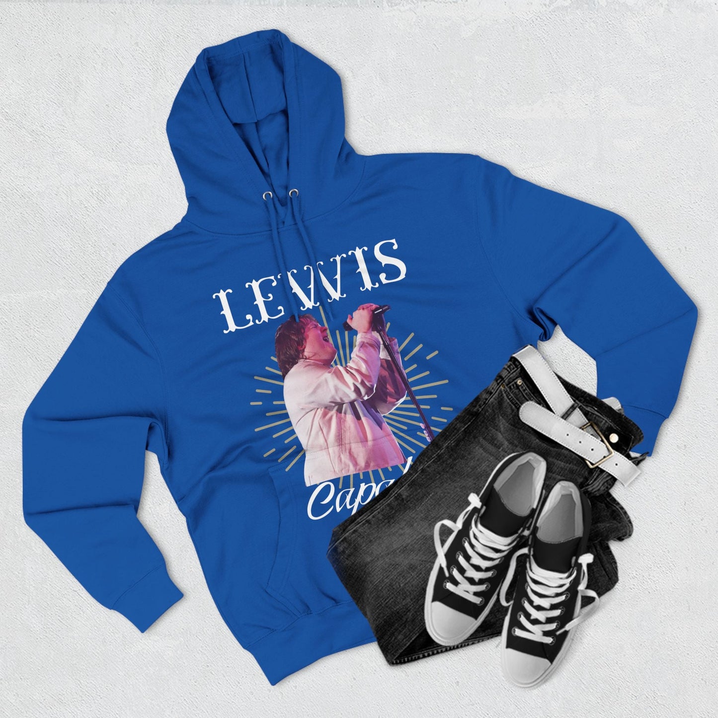 Lewis Capaldi Three-Panel Fleece Hoodie - Graphic