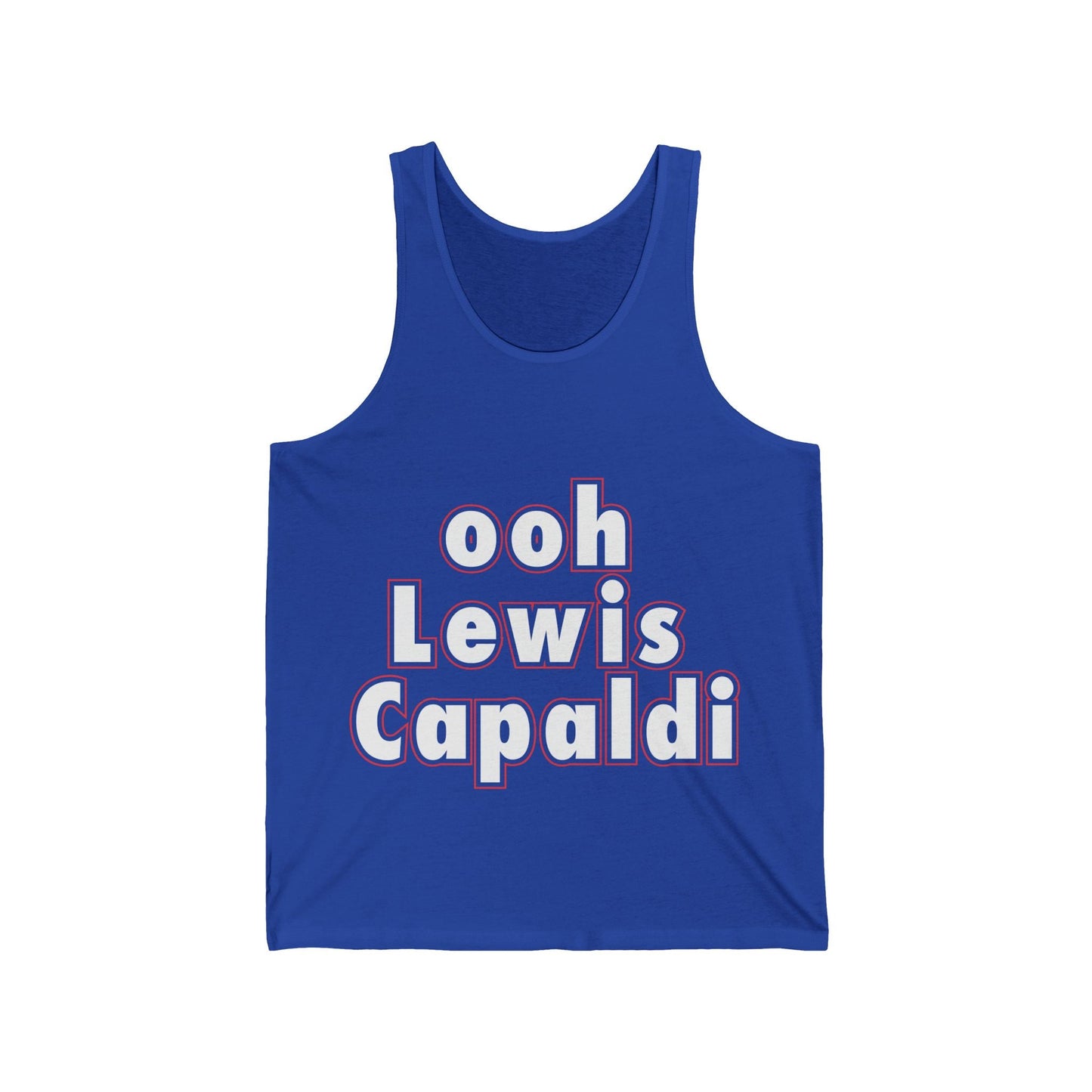 Lewis Capaldi Unisex Jersey Tank Top - Ooh Lewis Capaldi