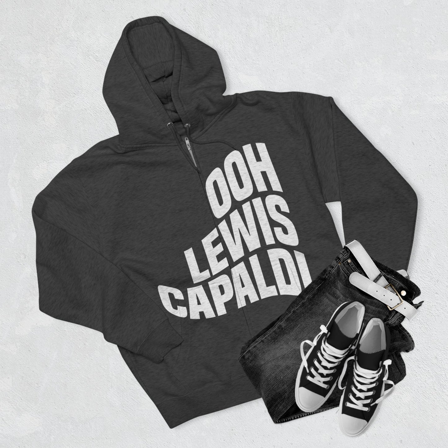 Lewis Capaldi Unisex Zip Hoodie - Ooh Lewis Capaldi