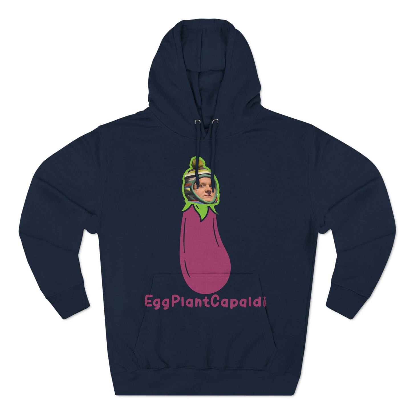 Lewis Capaldi Three-Panel Fleece Hoodie - Egg Plant Capaldi