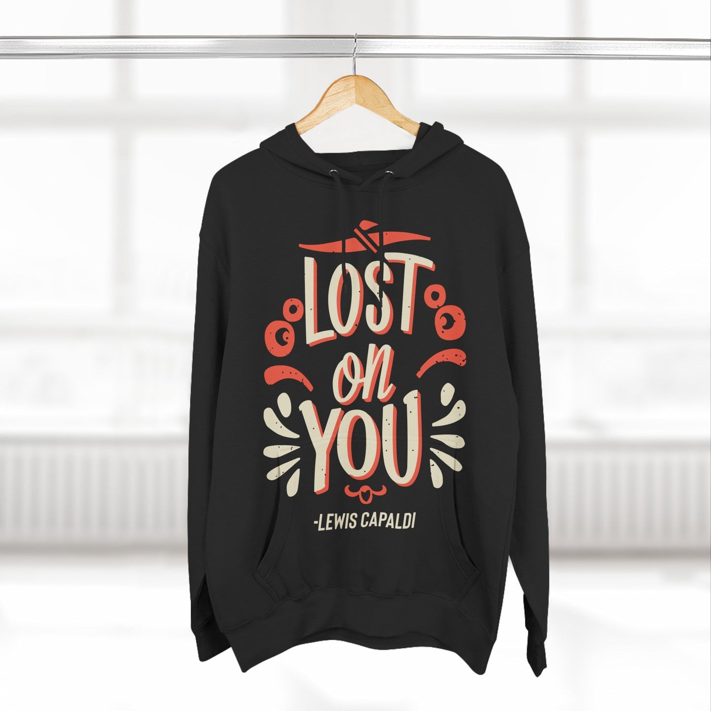 Lewis Capaldi Three-Panel Fleece Hoodie - Lost on you