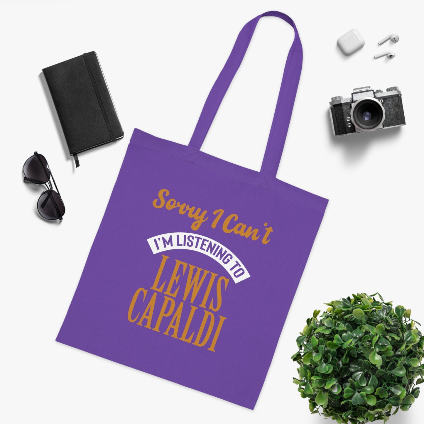 Lewis Capaldi Tote bag - Sorry I can't I'm listening to Lewis Capaldi