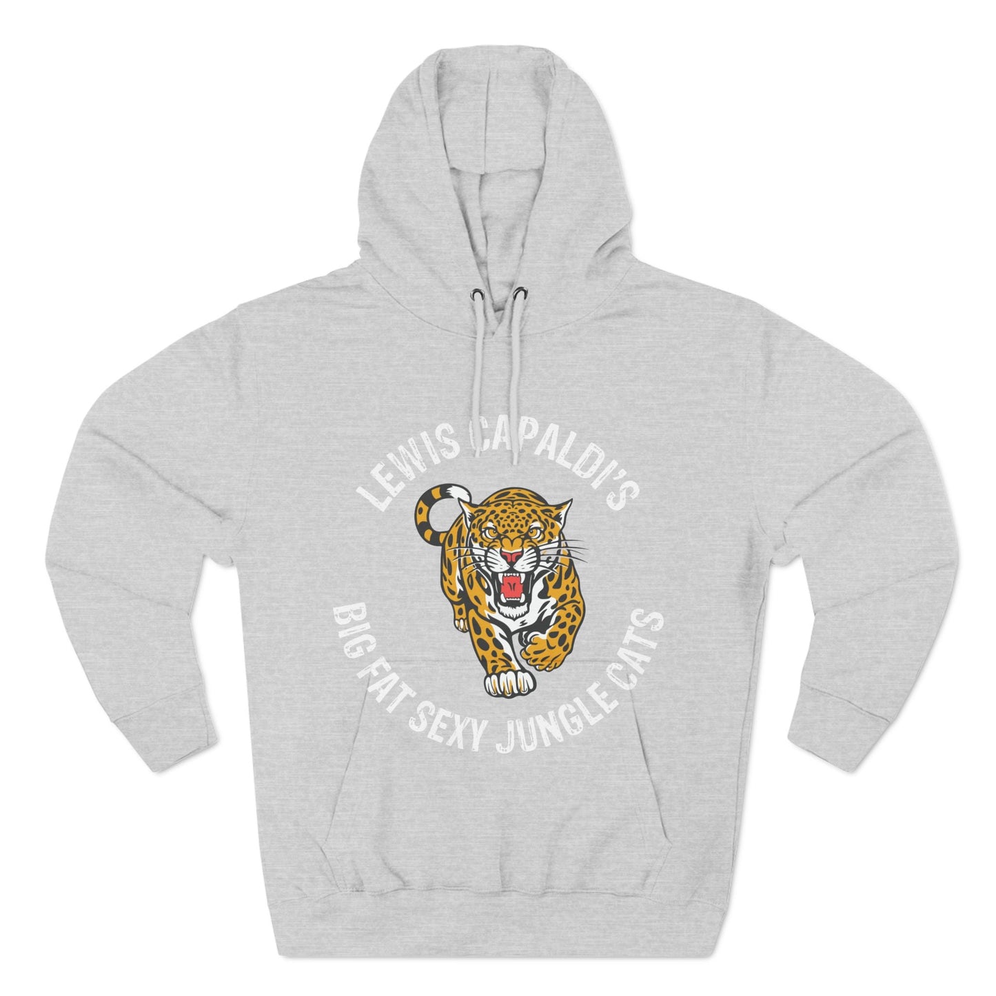 Lewis Capaldi Three-Panel Fleece Hoodie - Big Fat Sexy Jungle Cats