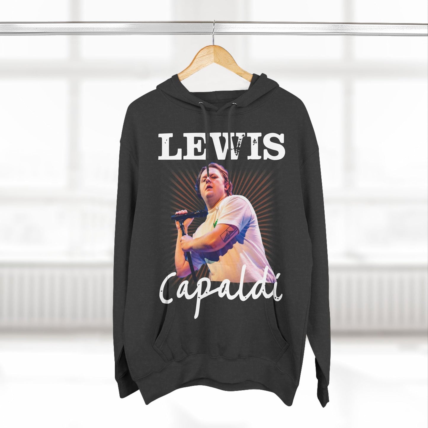 Lewis Capaldi Three-Panel Fleece Hoodie - Graphic