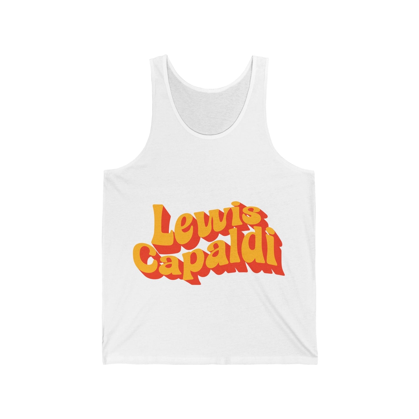 Lewis Capaldi Unisex Jersey Tank Top - Writing