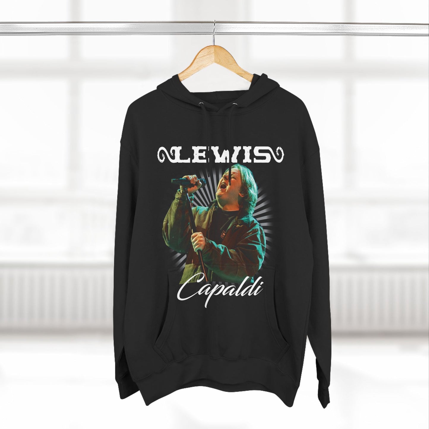 Lewis Capaldi Three-Panel Fleece Hoodie - Graphic