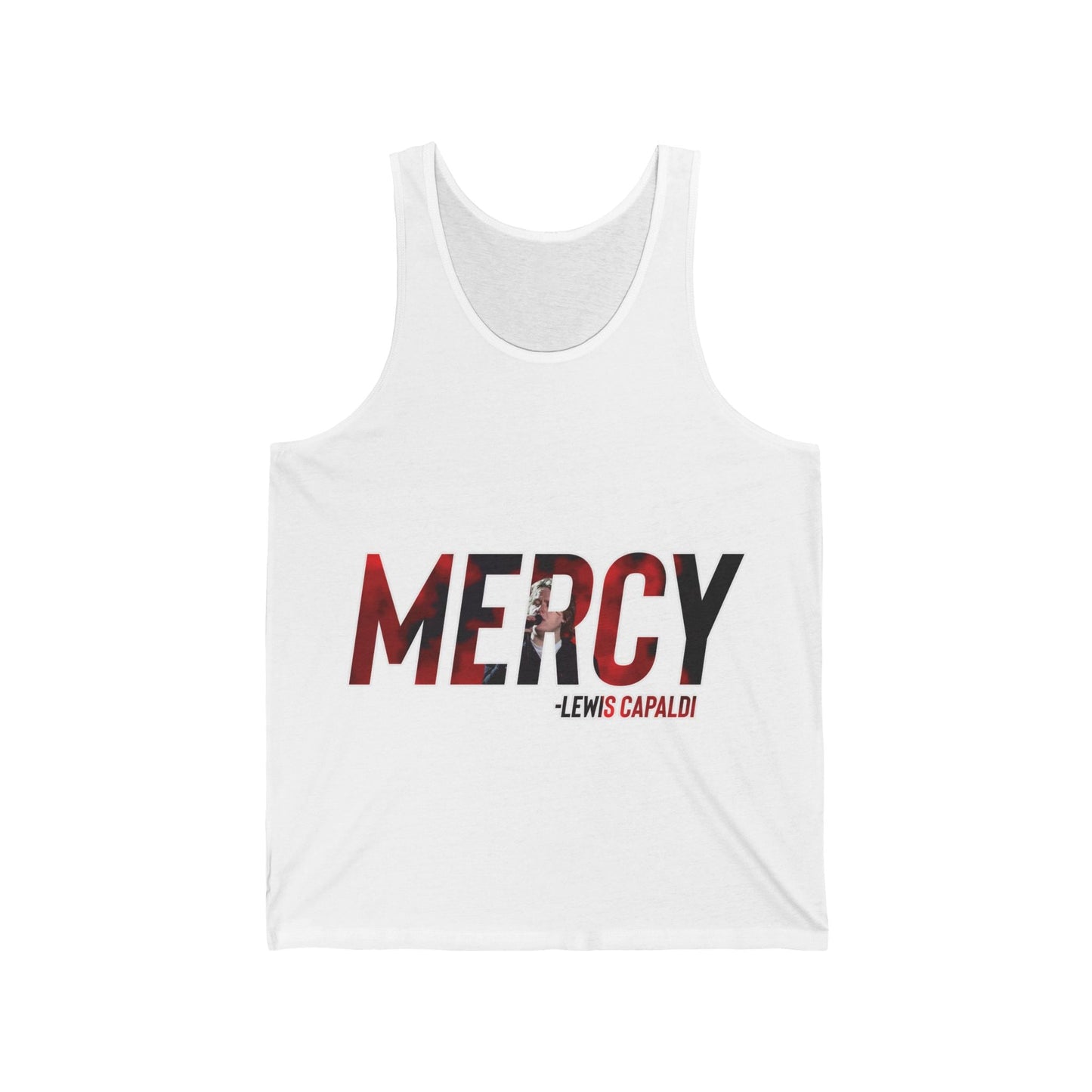 Lewis Capaldi Unisex Jersey Tank Top - Mercy