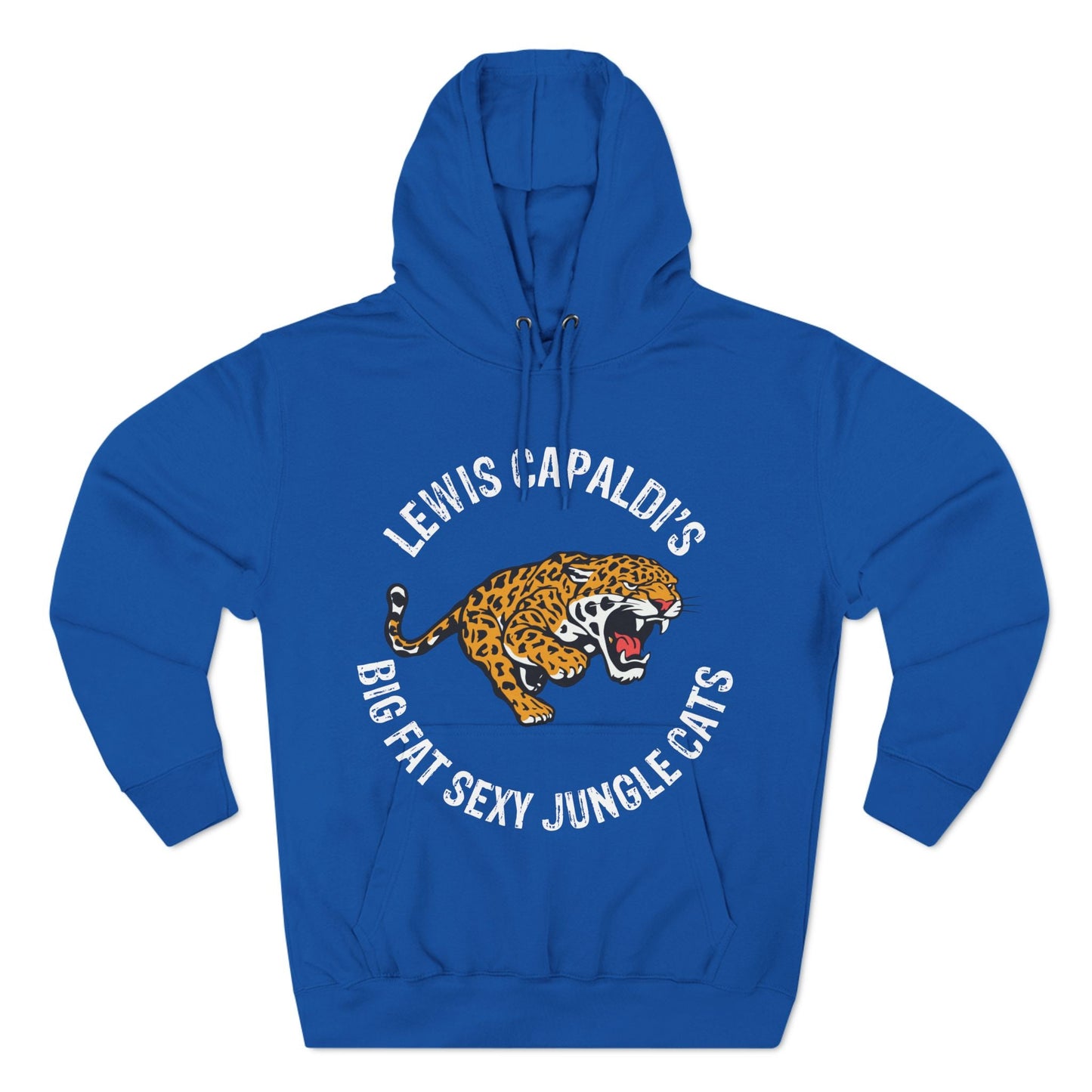 Lewis Capaldi Three-Panel Fleece Hoodie - Big Fat Sexy Jungle Cats