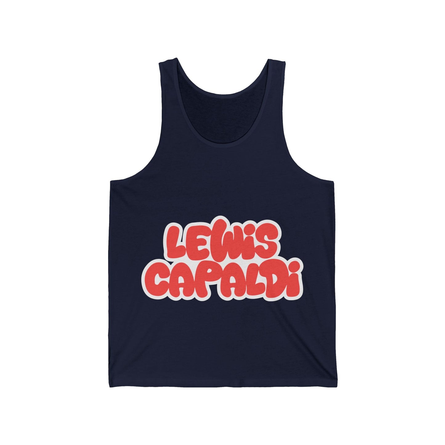 Lewis Capaldi Unisex Jersey Tank Top - Writing