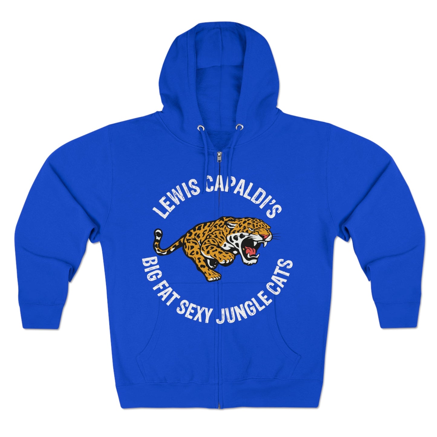 Lewis Capaldi Unisex Zip Hoodie - Big Fat Sexy Jungle Cats