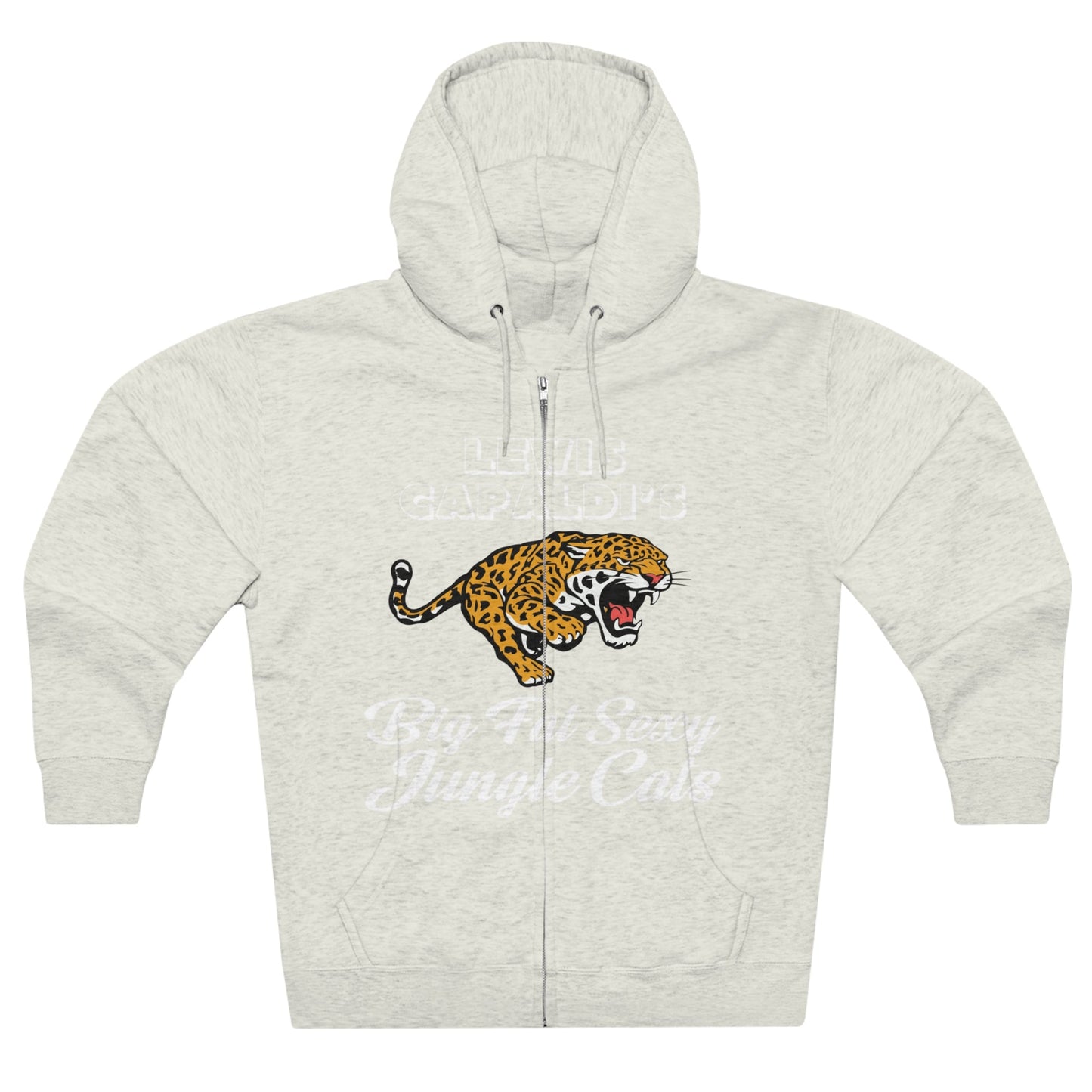 Lewis Capaldi Unisex Zip Hoodie - Big Fat Sexy Jungle Cats