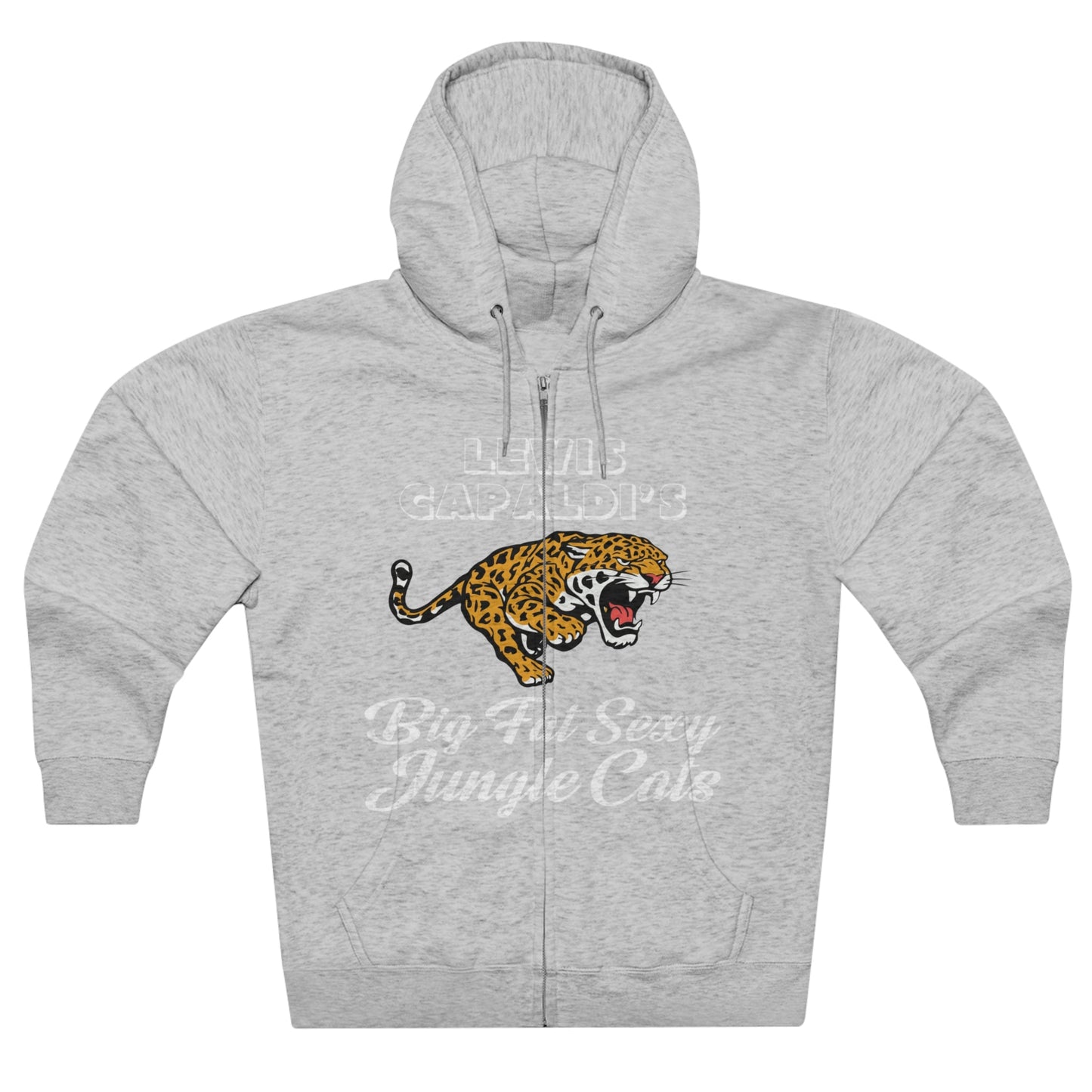 Lewis Capaldi Unisex Zip Hoodie - Big Fat Sexy Jungle Cats