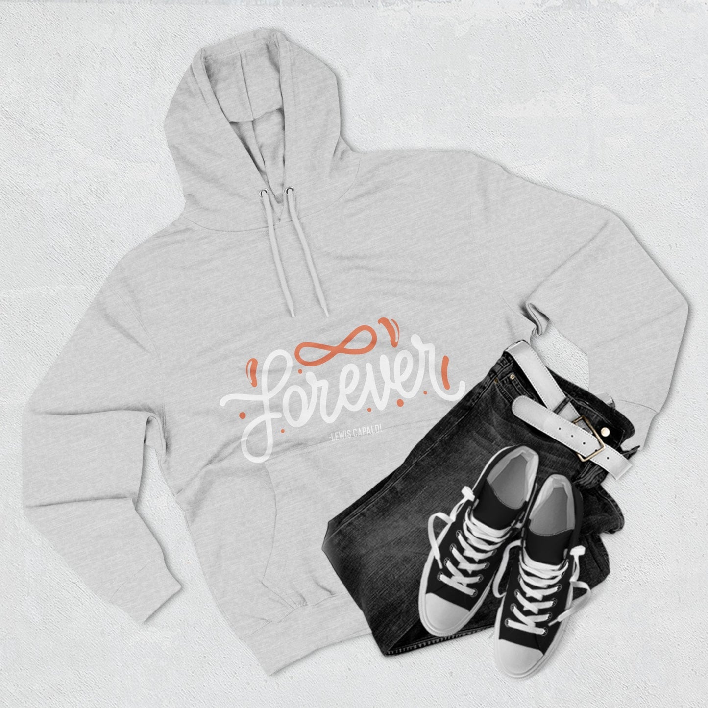 Lewis Capaldi Three-Panel Fleece Hoodie - Forever