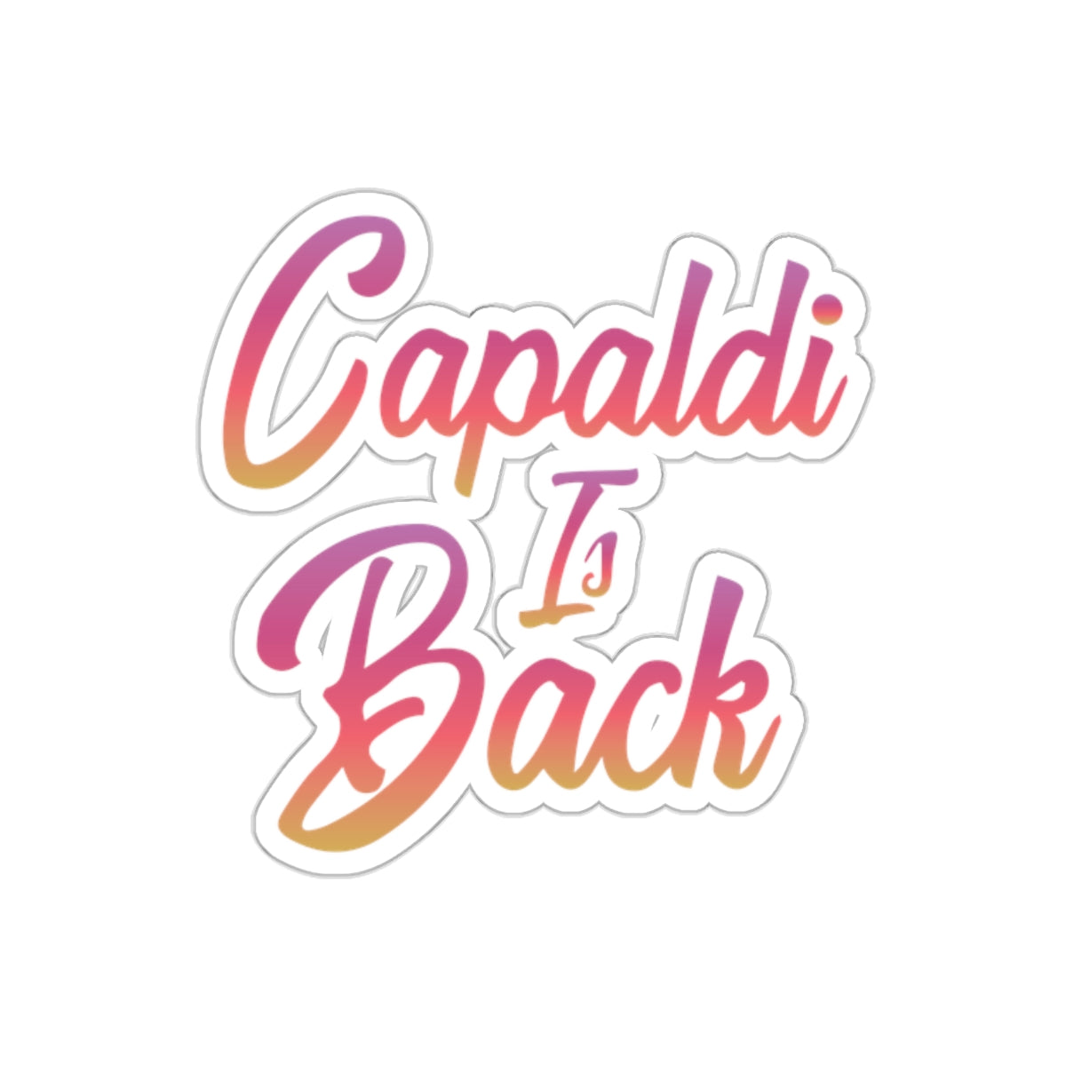 Lewis Capaldi Kiss-Cut Stickers - Capaldi is back