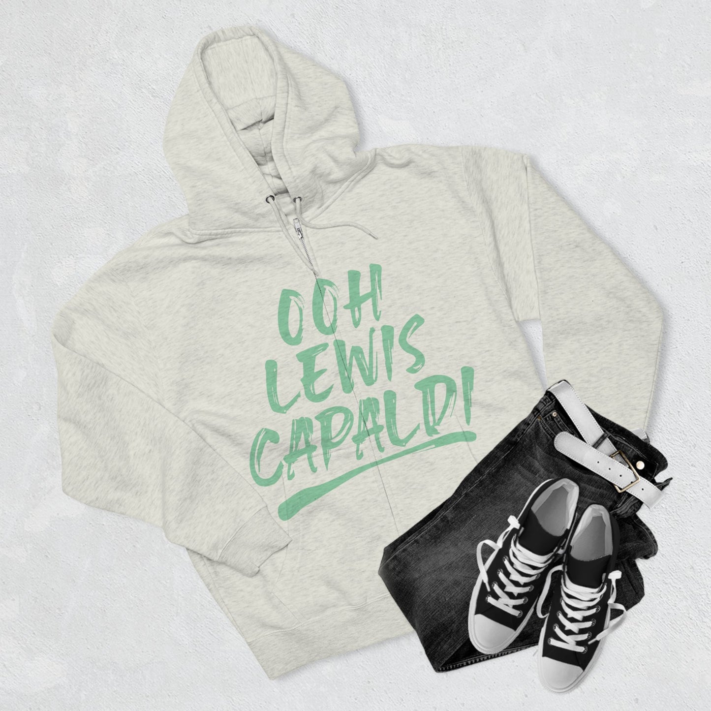 Lewis Capaldi Unisex Zip Hoodie - Ooh Lewis Capaldi