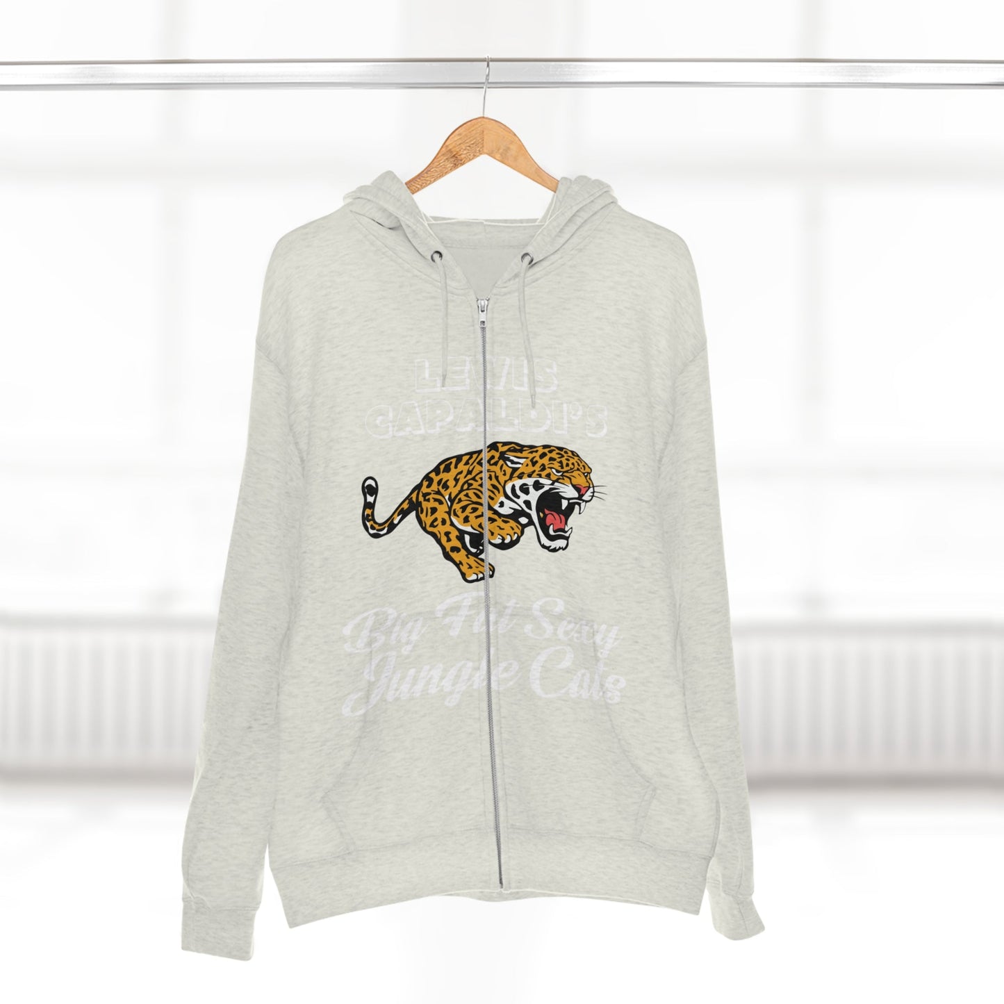 Lewis Capaldi Unisex Zip Hoodie - Big Fat Sexy Jungle Cats