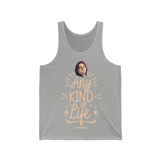 Lewis Capaldi Unisex Jersey Tank Top - Any kind of life