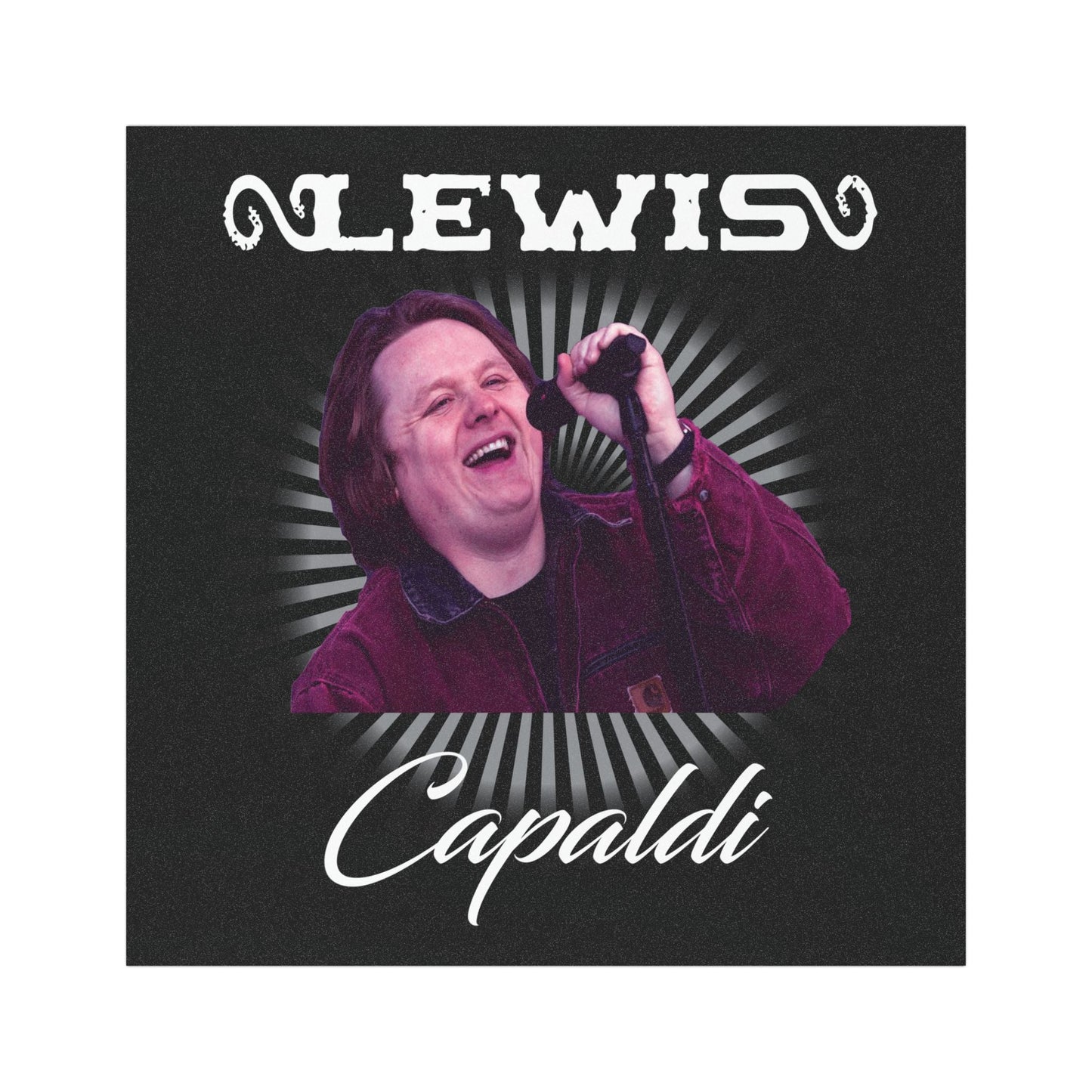 Lewis Capaldi Car Magnet - Graphic