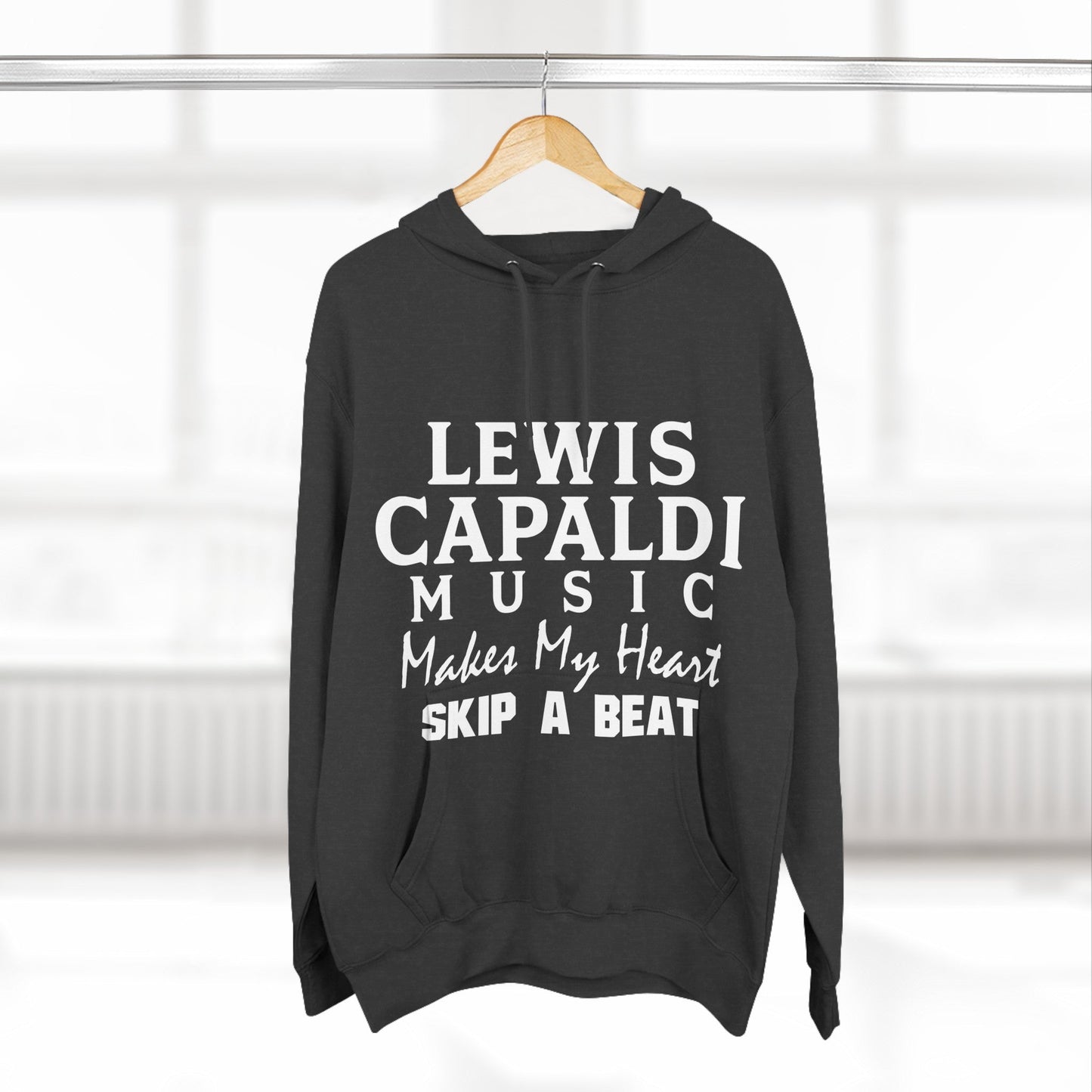 Lewis Capaldi Three-Panel Fleece Hoodie - Lewis Capaldi music