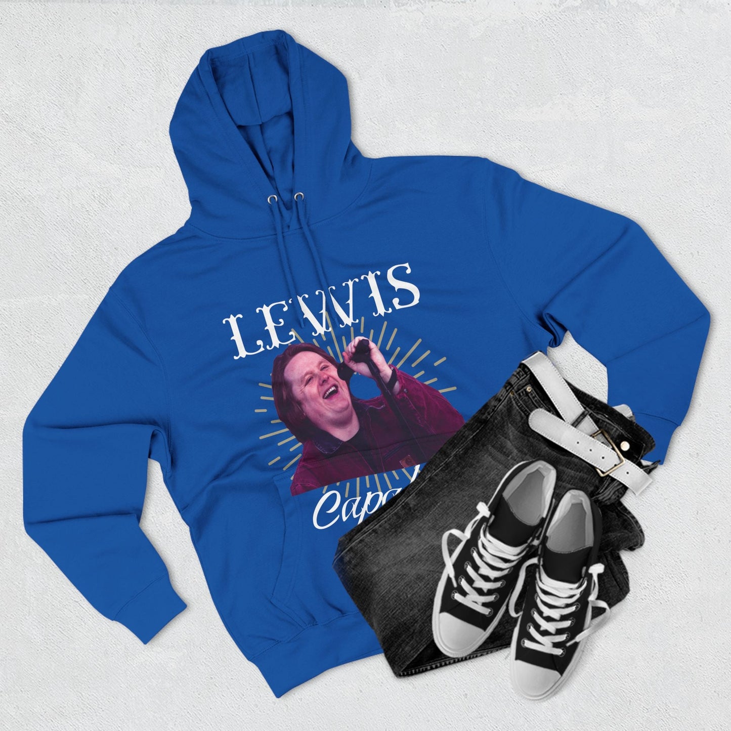 Lewis Capaldi Three-Panel Fleece Hoodie - Graphic