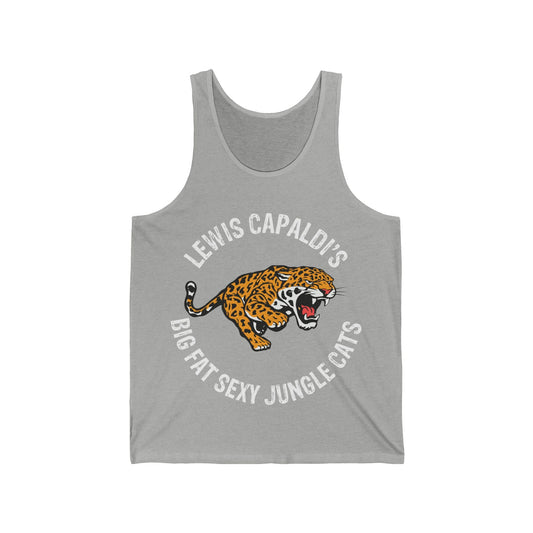 Lewis Capaldi Unisex Jersey Tank Top - Big Fat Sexy jungle cats