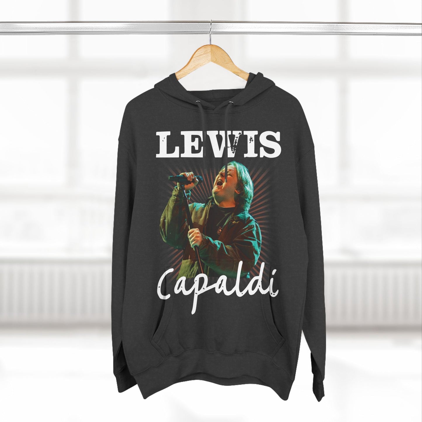 Lewis Capaldi Three-Panel Fleece Hoodie - Graphic