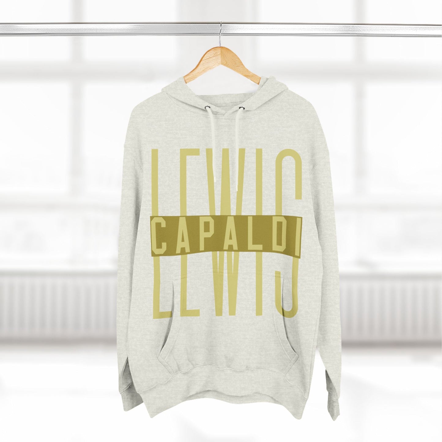 Lewis Capaldi Three-Panel Fleece Hoodie - Writing