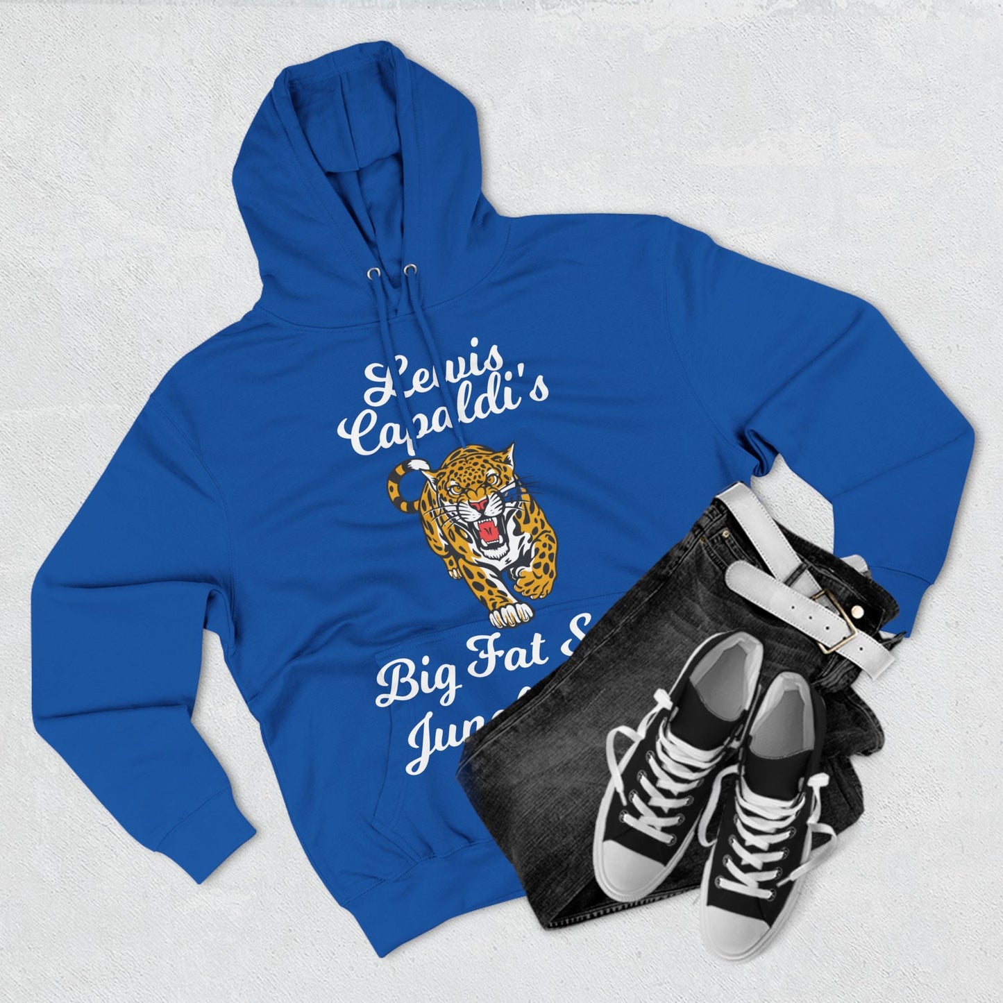 Lewis Capaldi Three-Panel Fleece Hoodie - Big Fat Sexy Jungle Cats