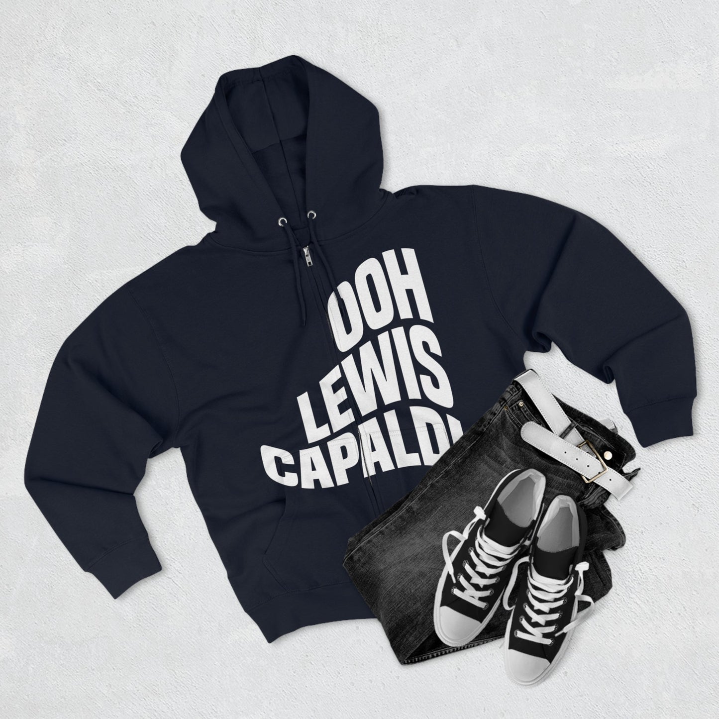 Lewis Capaldi Unisex Zip Hoodie - Ooh Lewis Capaldi