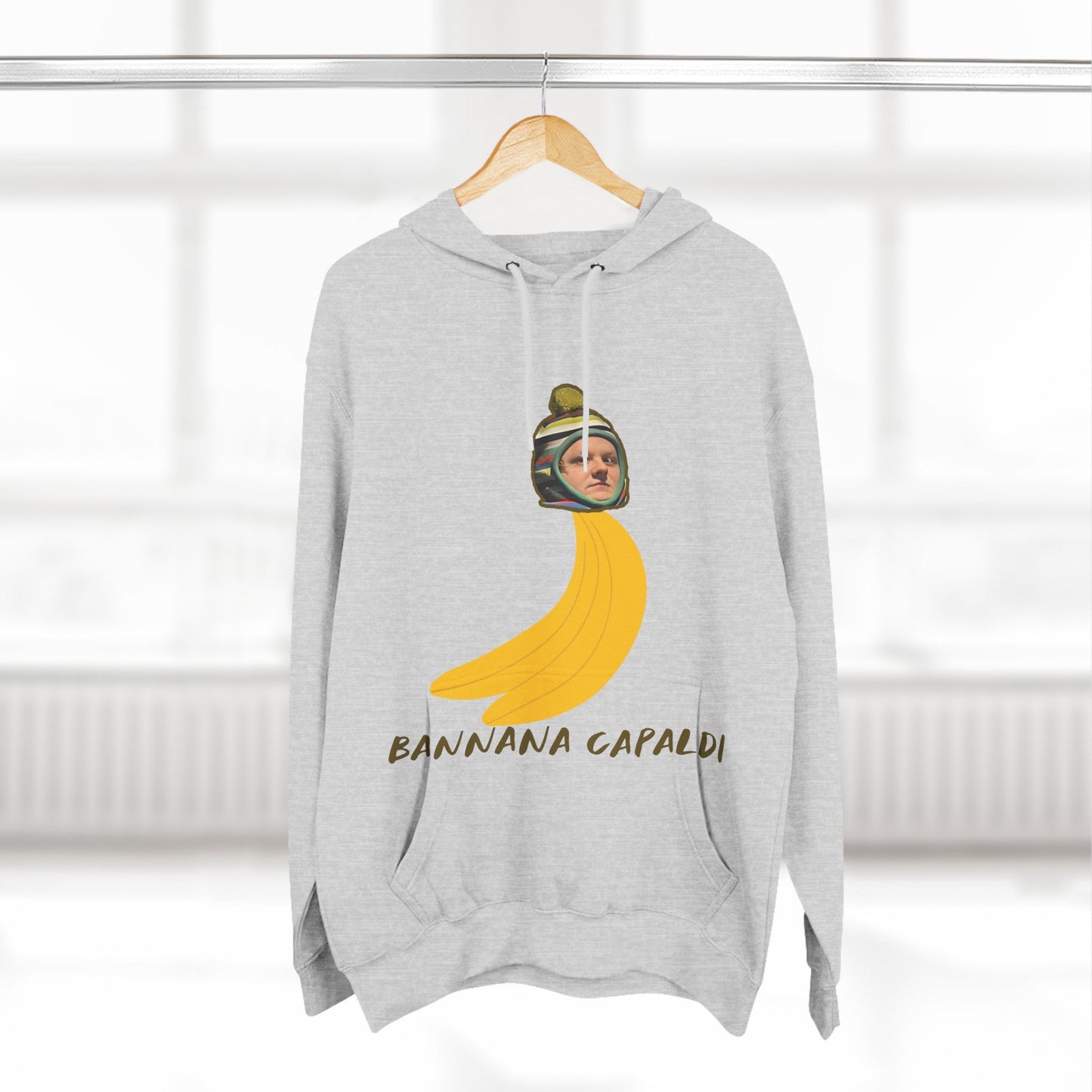 Lewis Capaldi Three-Panel Fleece Hoodie - Banana Capaldi