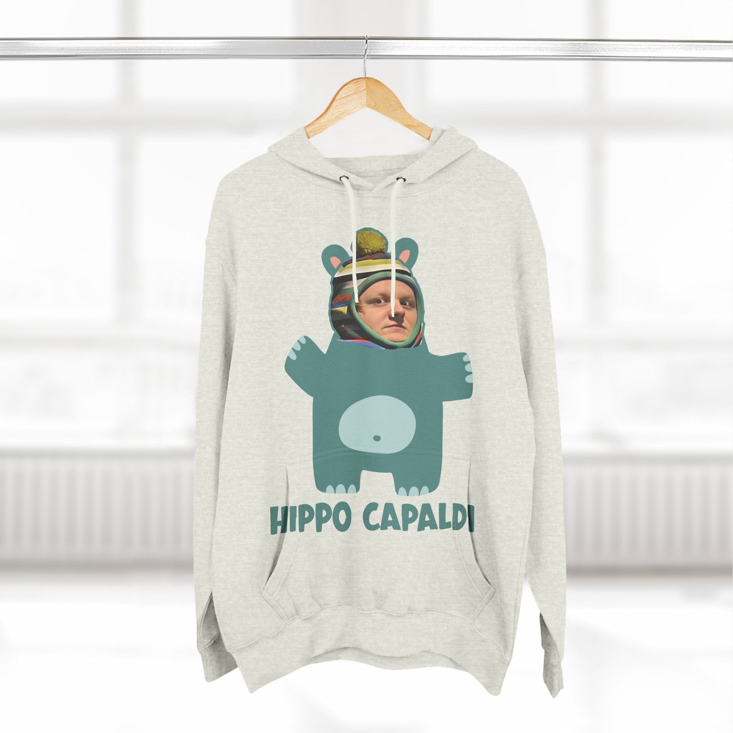 Lewis Capaldi Three-Panel Fleece Hoodie - Hippo Capaldi