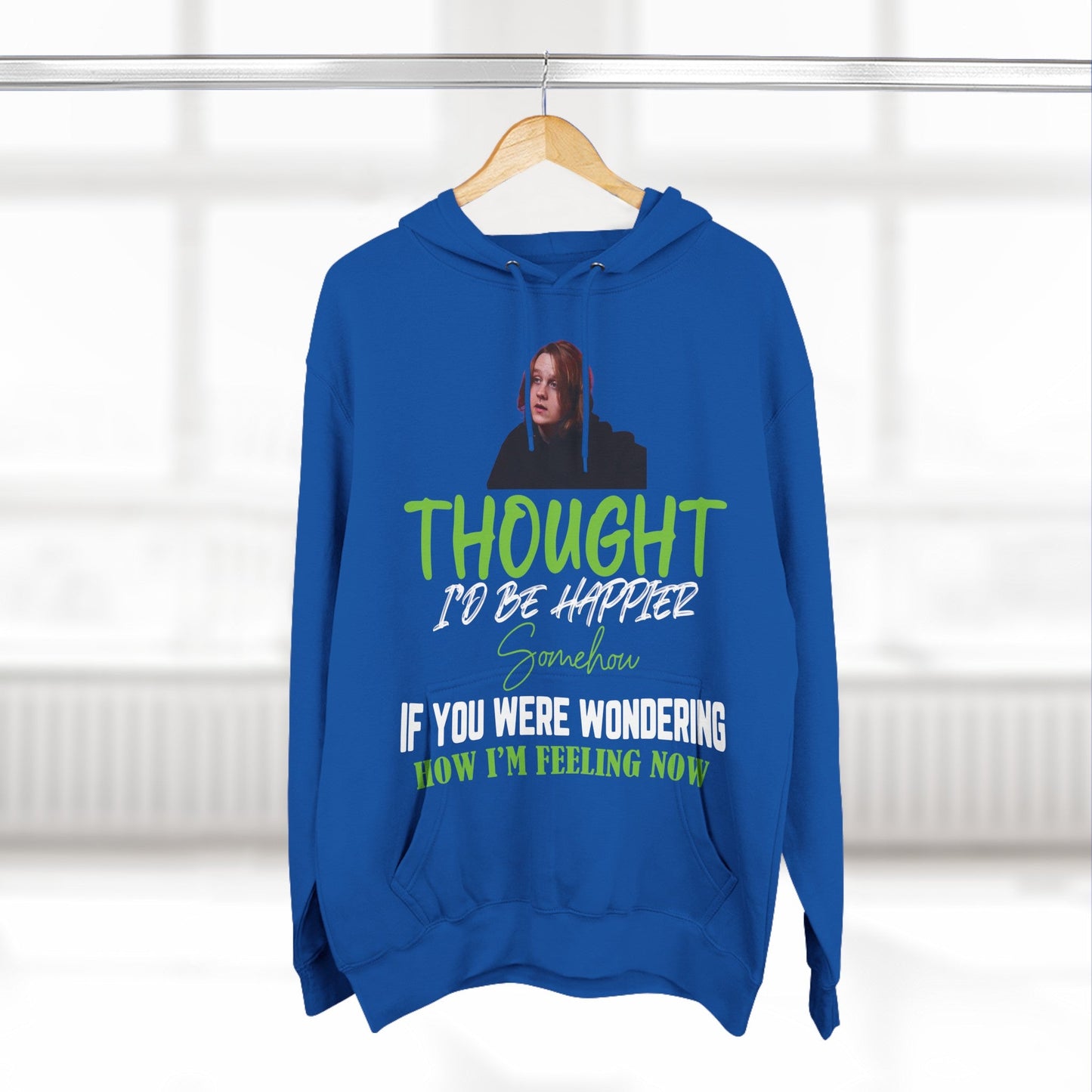 Lewis Capaldi Three-Panel Fleece Hoodie - Thought I'd be happier