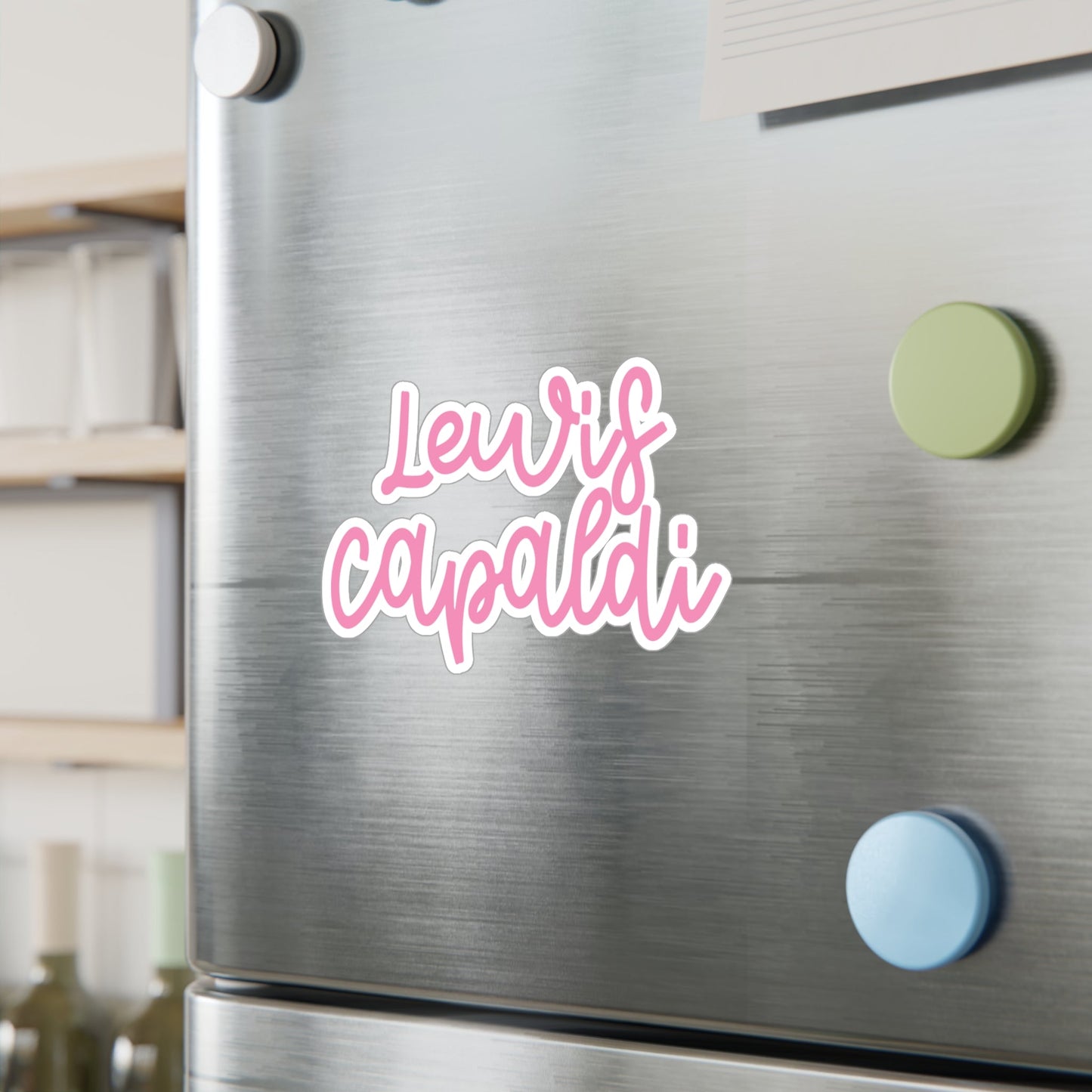 Lewis Capaldi Kiss-Cut Vinyl Stickers - Writing